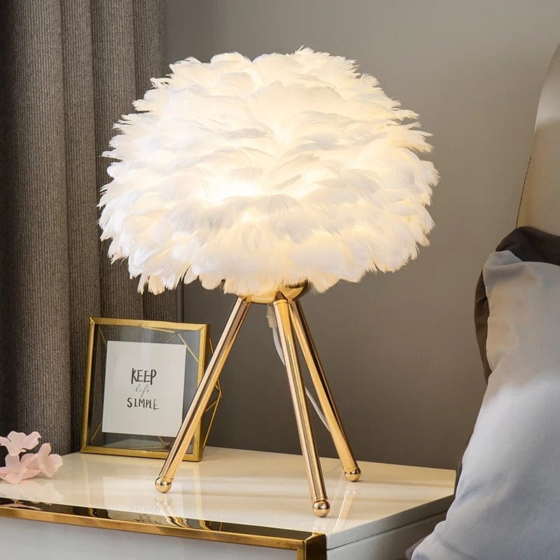 Lampe de Chevet Romantique Blanc