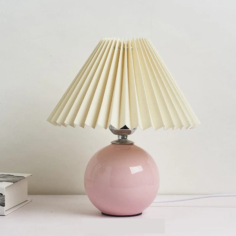 Lampe de Chevet Rose Ronde Beige