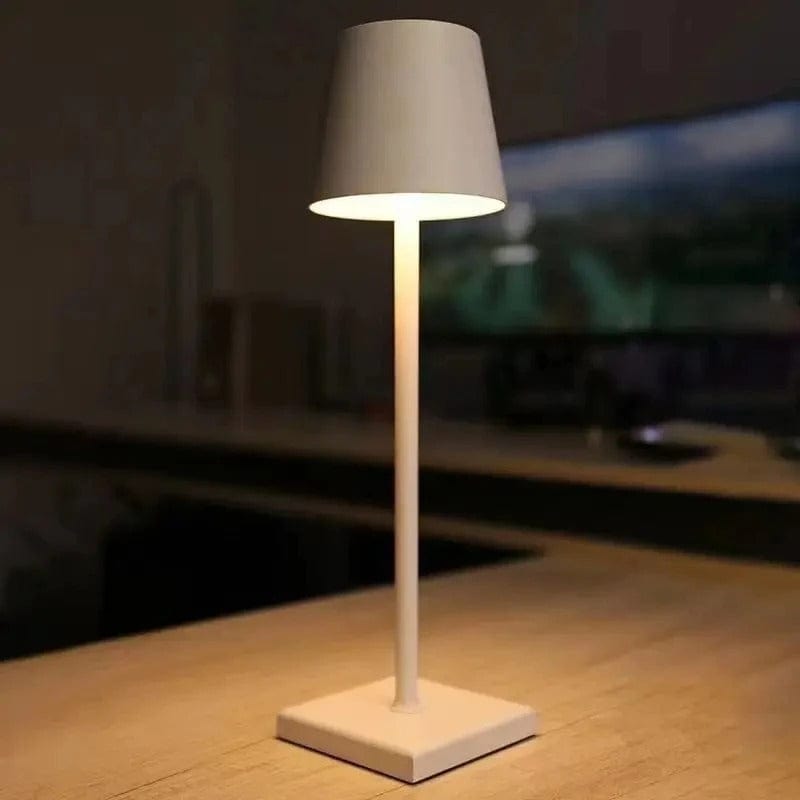Lampe de Chevet Sans Fil Blanc