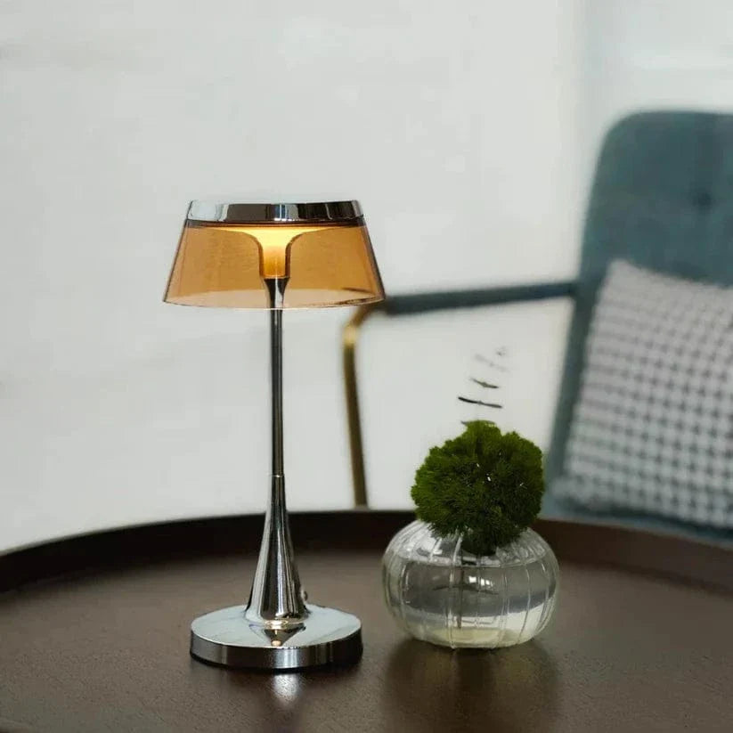 Lampe de Chevet Sans Fil Tactile LED Orange