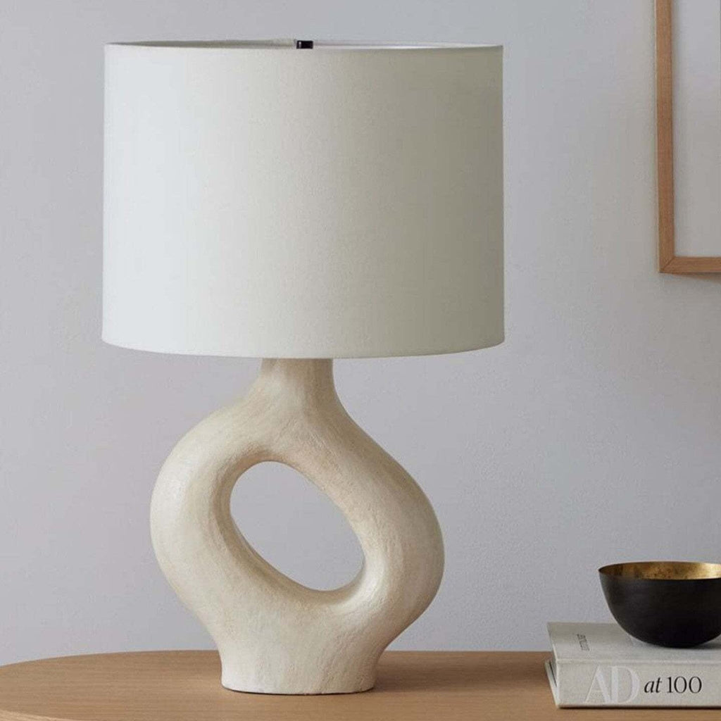 Lampe de Chevet Scandinave Design 1 - Crème / Blanc / Lumière froide