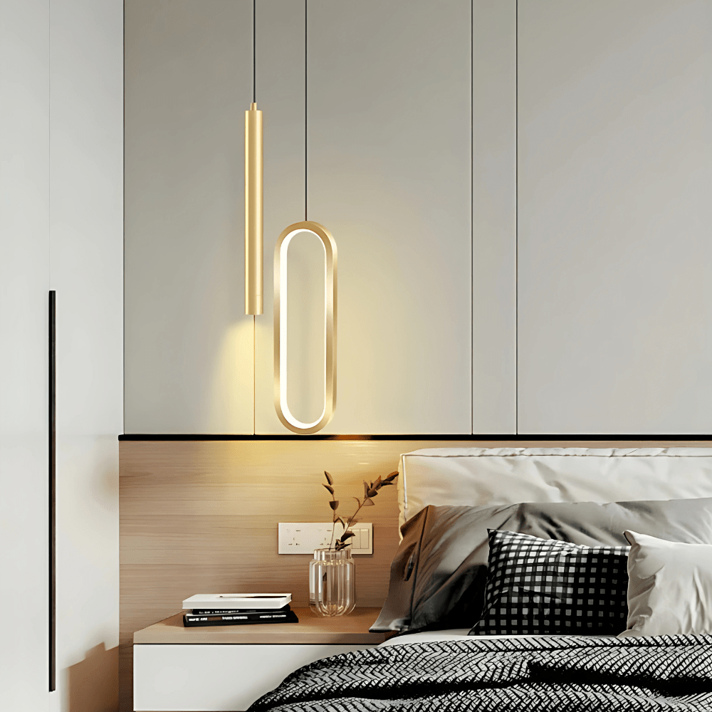 Lampe de Chevet Suspendu Design Doré
