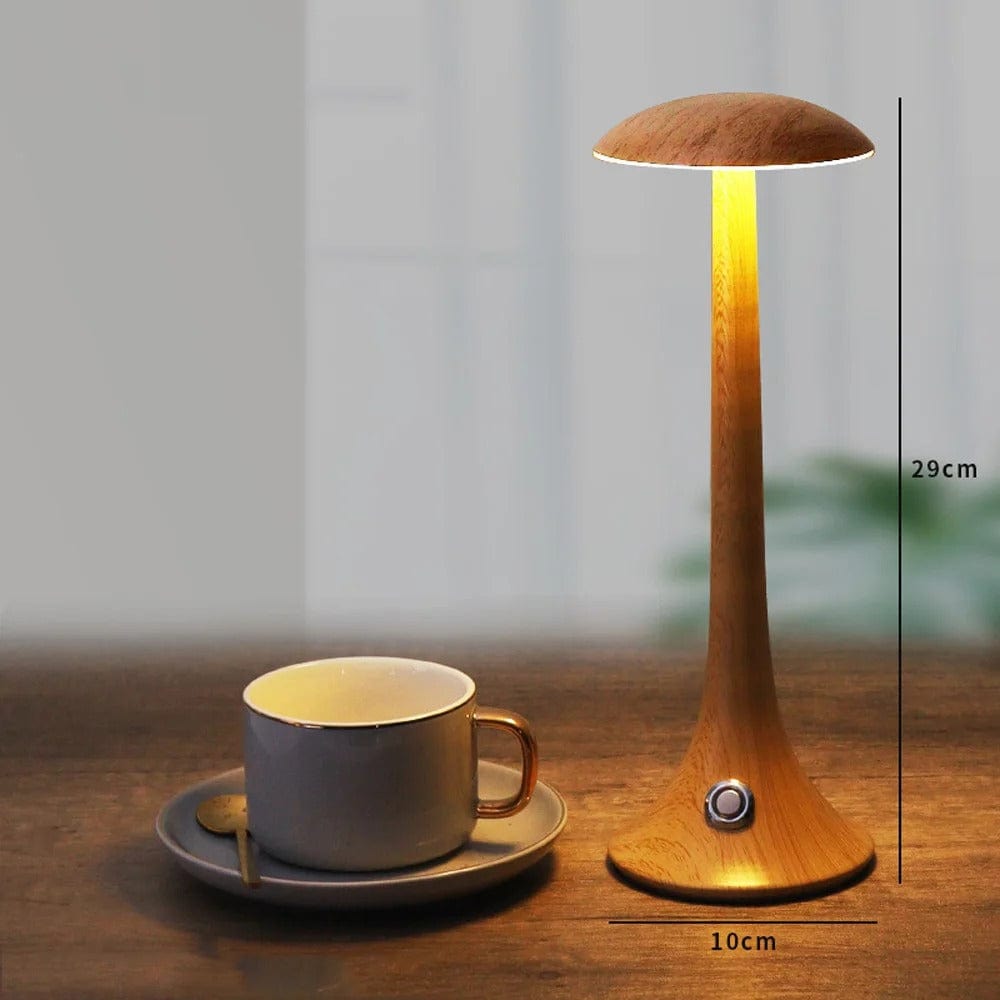 Lampe de Chevet Tactile Bois Modèle 1 - Bois clair