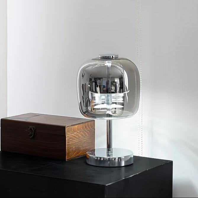 Lampe de Chevet Verre Fumé