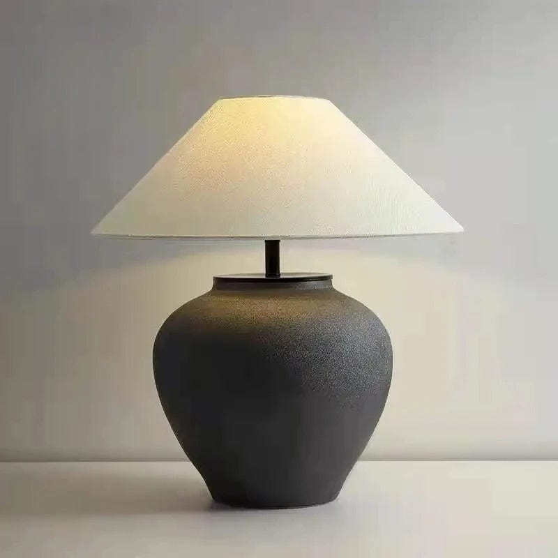 Lampe de Style Japonais Noir / 53x33cm