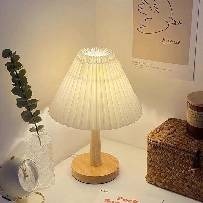 Lampe de Table Chevet Bois
