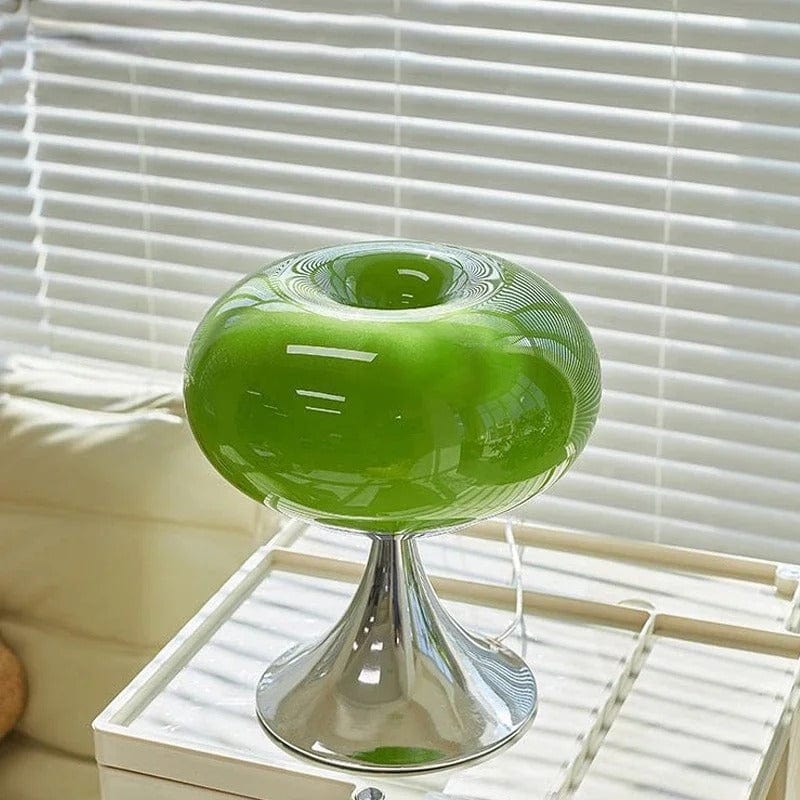 Lampe de Table de Chevet Ronde Vert