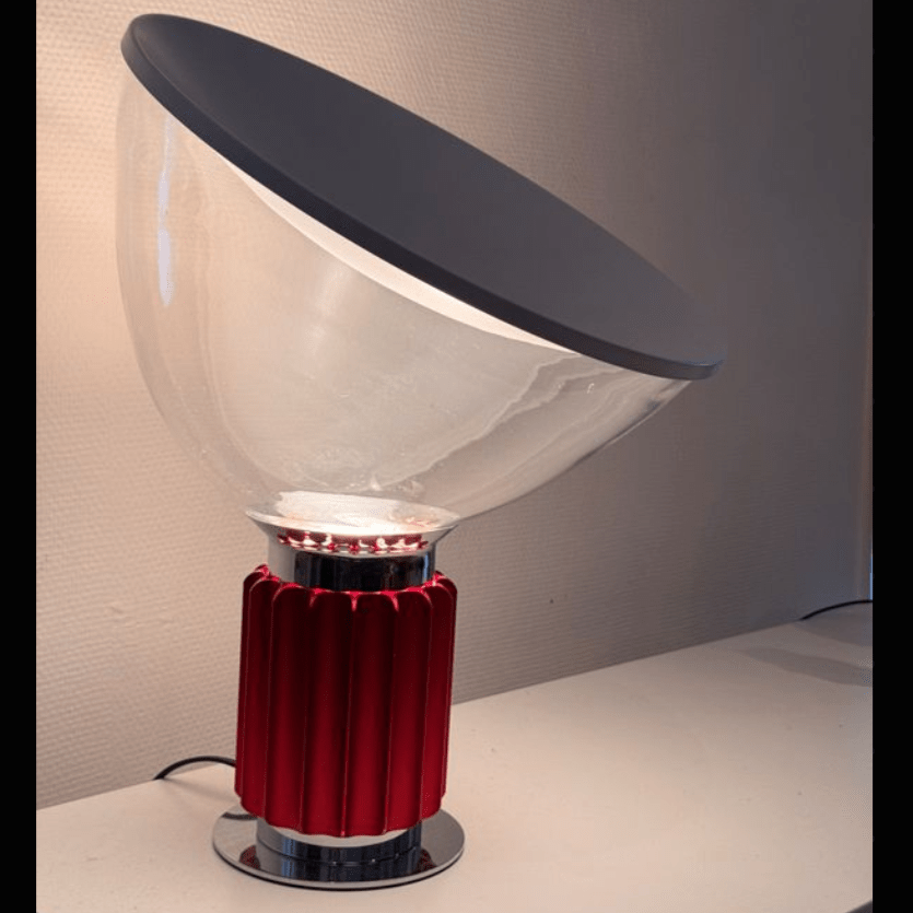Lampe Design Italien Rouge / 48x37cm