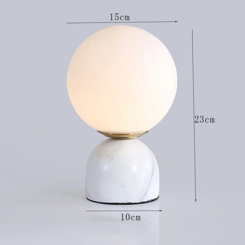Lampe en Marbre Blanc