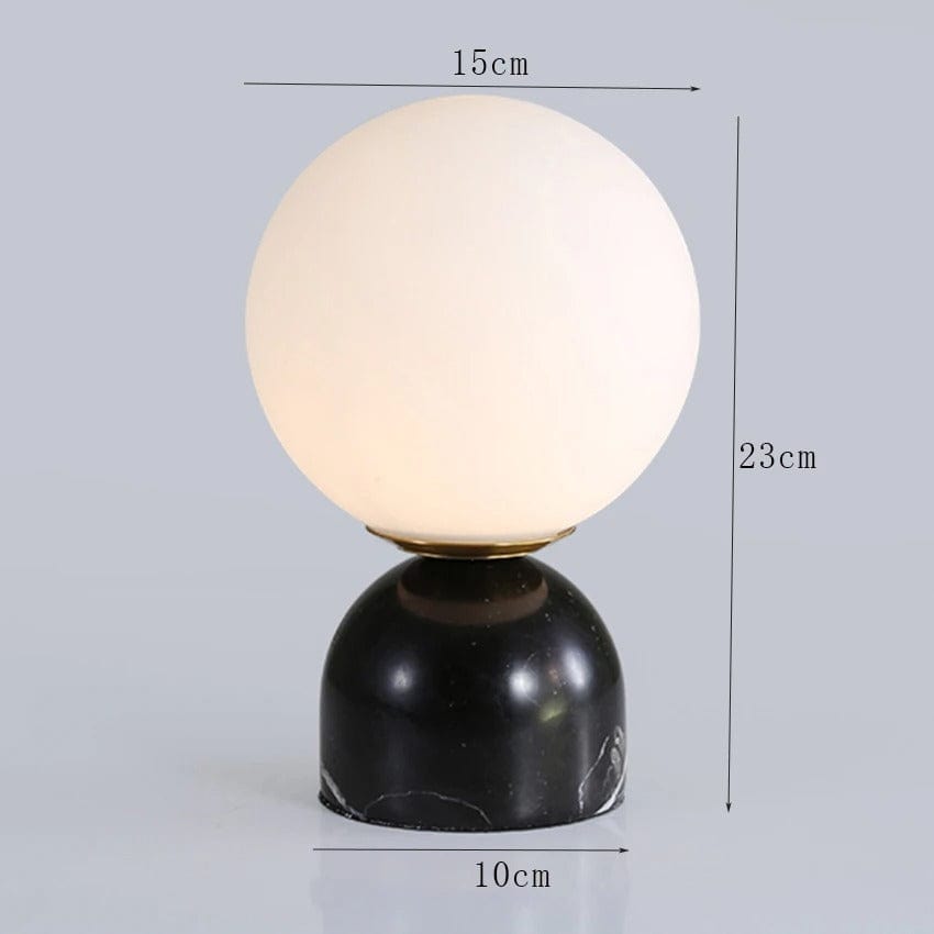 Lampe en Marbre Noir