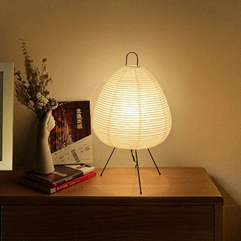 Lampe en Papier Japonaise Ovale