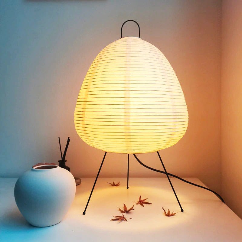 Lampe en Papier Japonaise Ovale Style 1