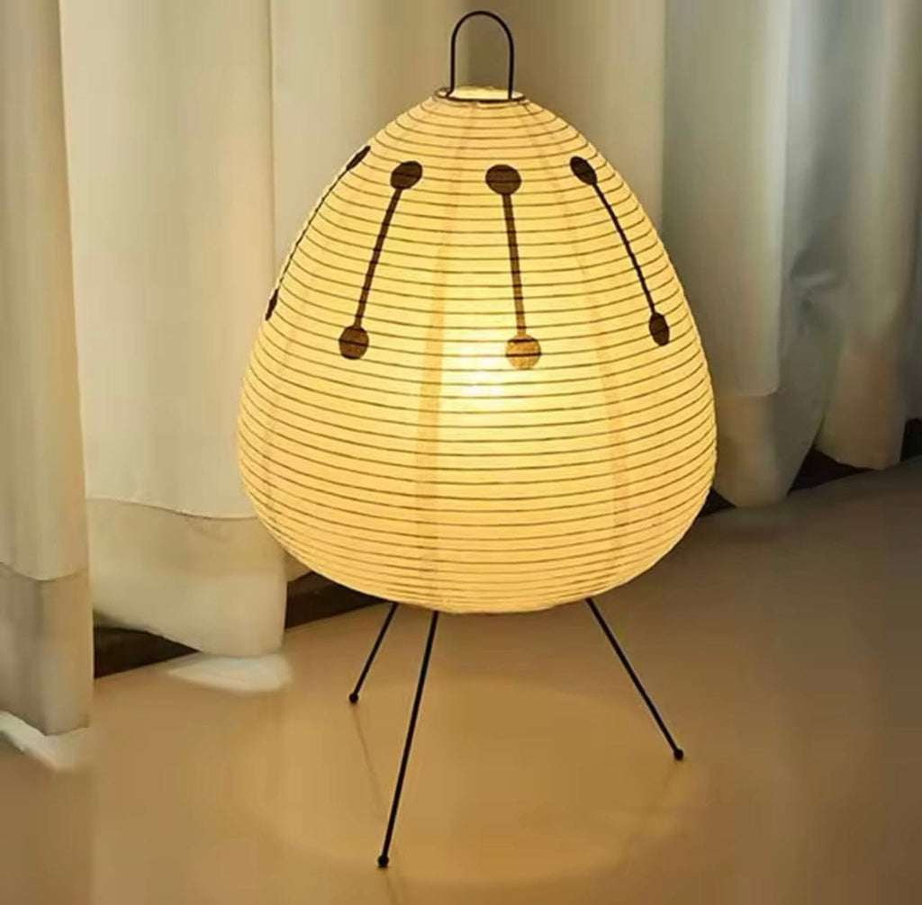 Lampe en Papier Japonaise Ovale Style 2