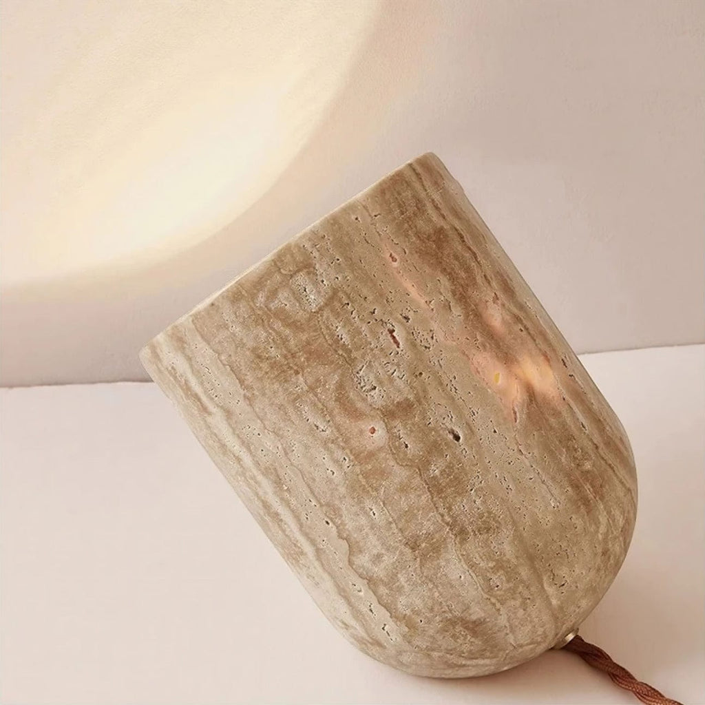 Lampe en Travertin Design