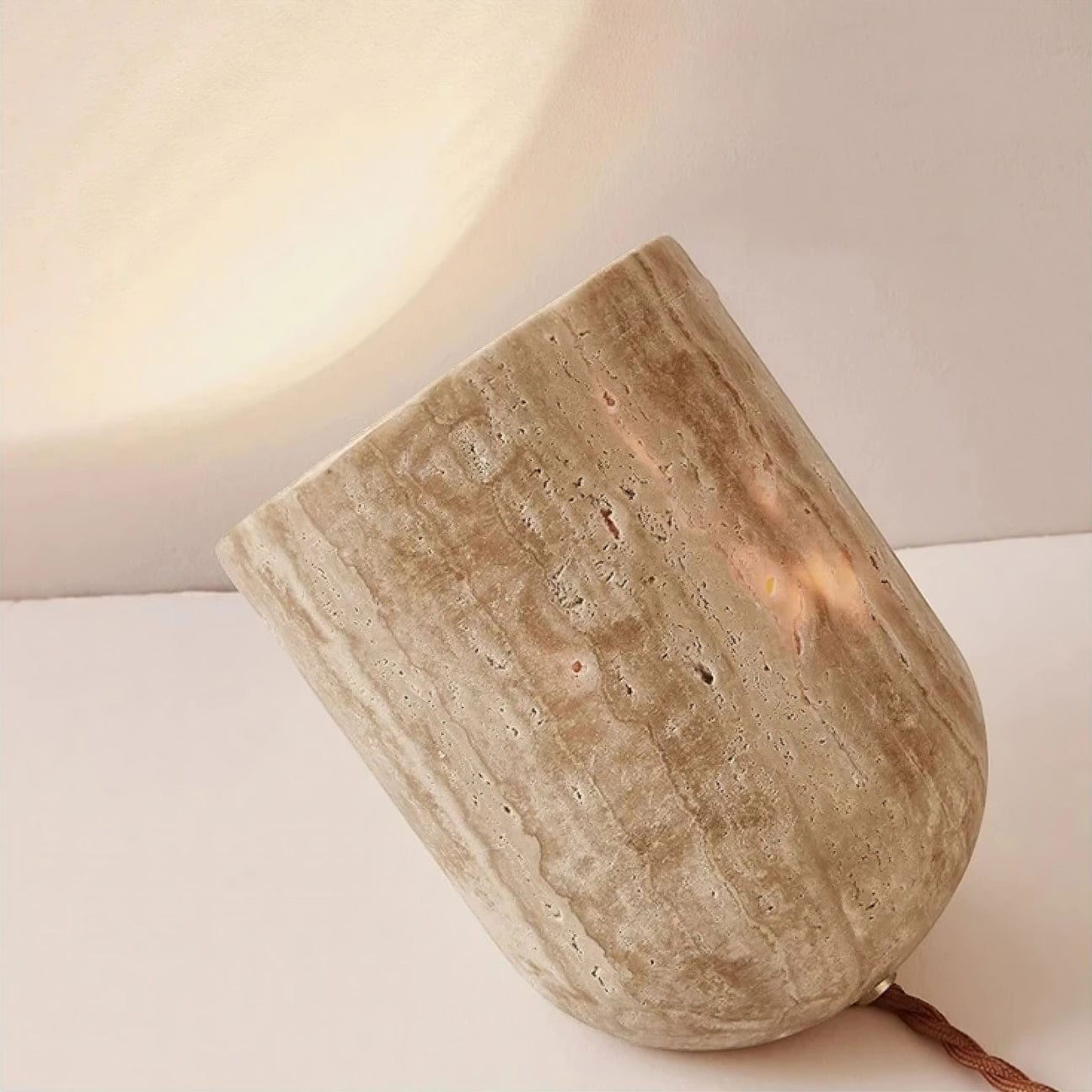 Lampe en Travertin Design
