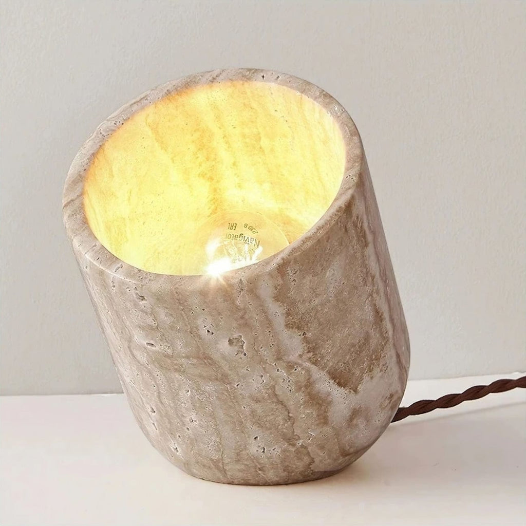 Lampe en Travertin Design