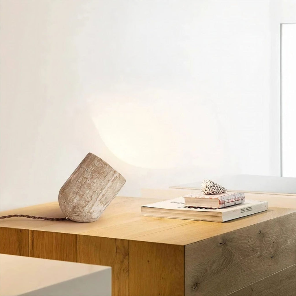 Lampe en Travertin Design