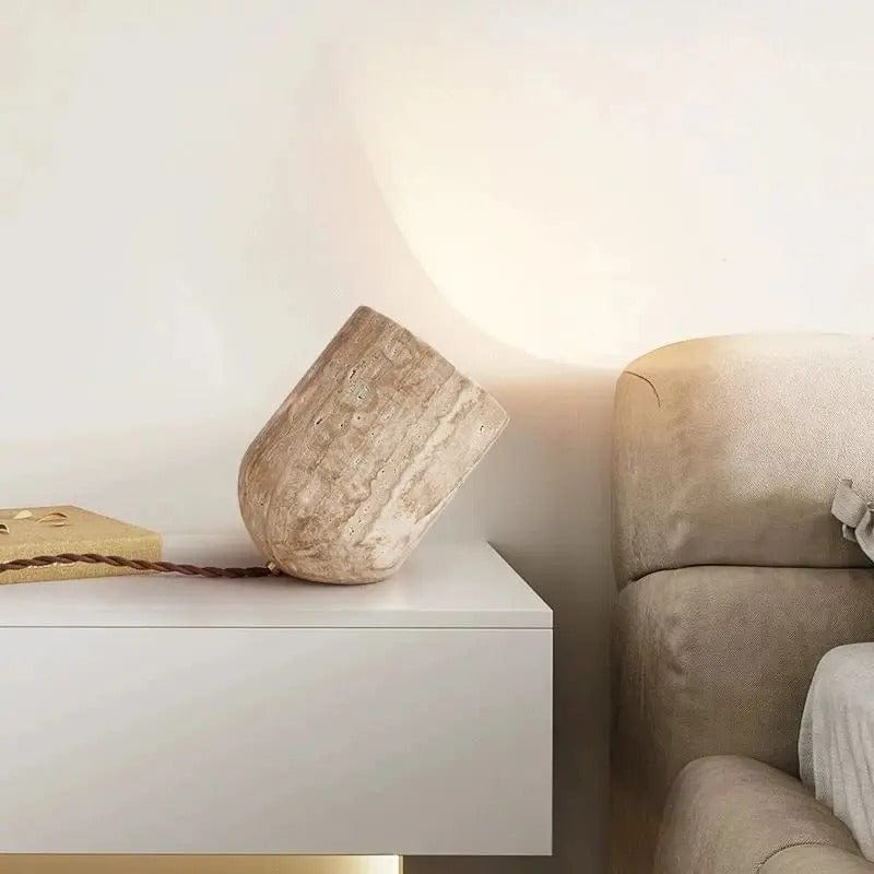Lampe en Travertin Design
