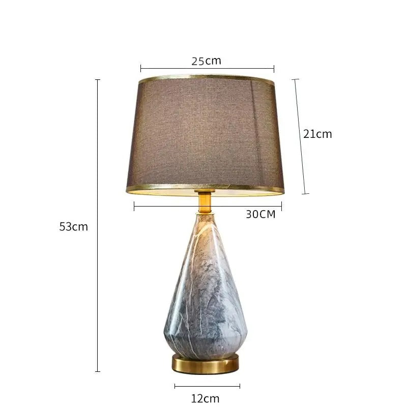 Lampe Pied Marbre Vintage