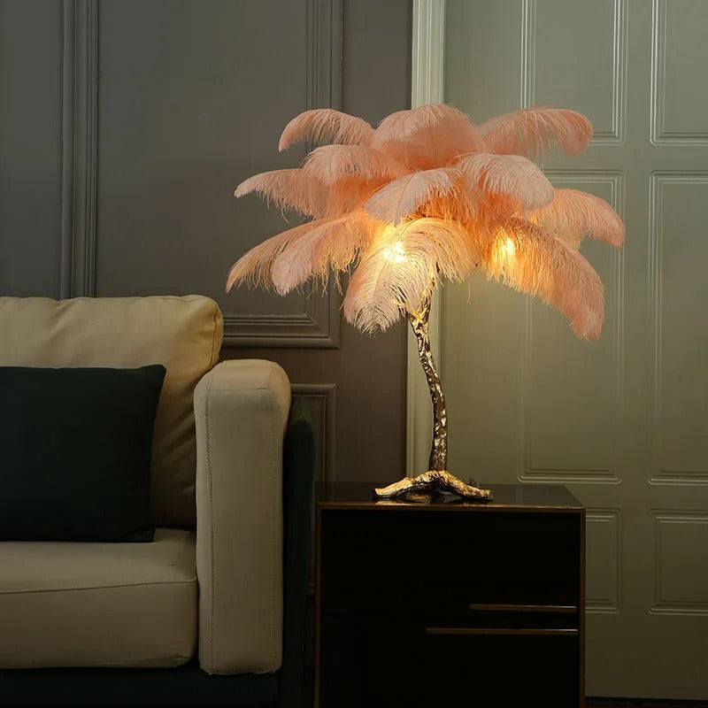 Lampe Plume d'Autruche