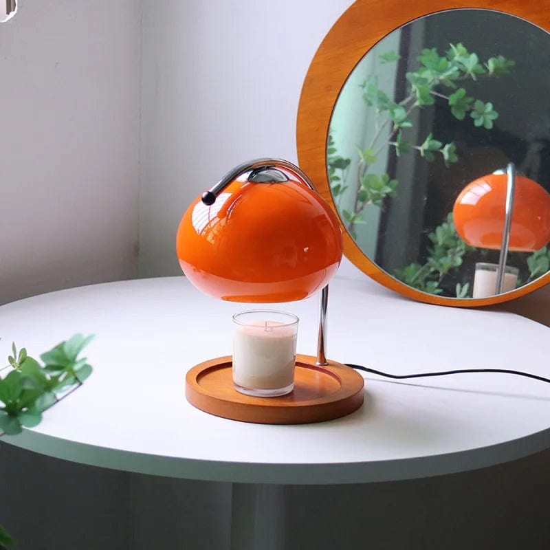 Lampe Ronde Chauffe Bougie Mandarine